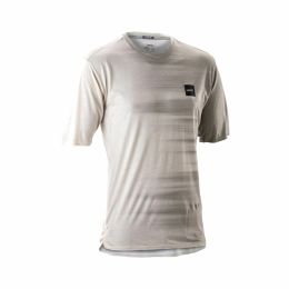 Maglia MTB LEATT Trail 4.0 bianco panna TENCEL traspirante maniche corte