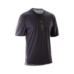 Maglia MTB LEATT Trail 4.0 nero TENCEL traspirante maniche corte riflettente