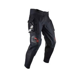 LEATT Moto 4.5 HydraDri Motorradhose Schwarz Grau wasserdicht