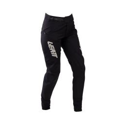 Pantaloni donna MTB LEATT Gravity 3.0 nero race elasticizzati DWR