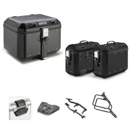 GIVI TREKKER DOLOMITI aluminum black top case luggage 46/36L for KTM