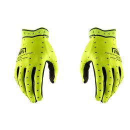 Guanti motocross 100% RIDEFIT giallo fluo