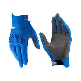 LEATT Moto 3.5 Lite Sommer Handschuhe Royal Blau Grau leicht und rutschfest