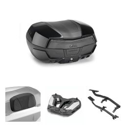 GIVI MAXIA 5 Schwarz Rauch 58L Topcase-Kit für VOGE VALICO DSX RALLY