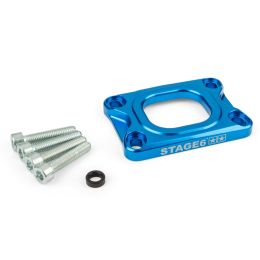 Piastra collettore aspirazione STAGE6 360° blu AM6/DERBI