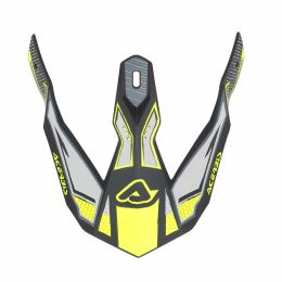 Visière ACERBIS Noir/Jaune Fluo/Gris pour casque LINEAR