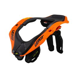 Protezione collo moto LEATT 5.5 Citrus arancio nero certificazione CE