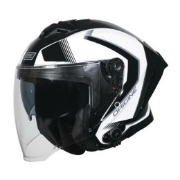 Casco Jet ORIGINE APRICA BT ESSENTIAL nero/bianco lucido