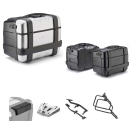 GIVI TREKKER Aluminum Top Case 46/46L Gray/Black for HUSQVARNA NORDEN 901