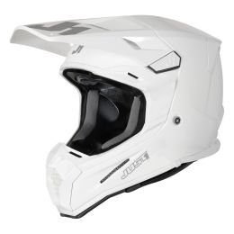 CASCO MOTOCROSS JUST1 J22 SOLID BIANCO LUCIDO