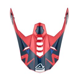 ACERBIS weiß/blaue/rote Visier für AIRSTRIKE-X Helm
