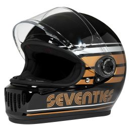 Integralhelm 70'S Gran Turismo schwarz