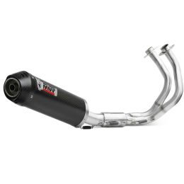 Vollständiger MIVV homologierter OVAL-Carbon-Auspuff für KAWASAKI Z650