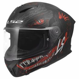 Integralhelm LS2 FF820 RAPID III KAIJU II schwarz rot weiss