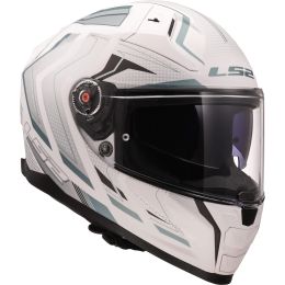 Casques Integraux LS2 FF811 VECTOR II Alizer Blanc Mat Argent