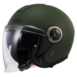 Jet Helm LS2 OF620 CLASSY Solid Militärgrün Matt