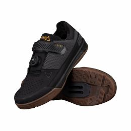 LEATT ProClip 5.0 MTB Shoes black with Dyneema upper and PU leather RideGrip sole