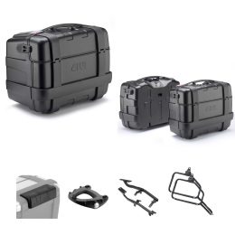 GIVI TREKKER Black 46/33L Top Case Set for BMW R GS