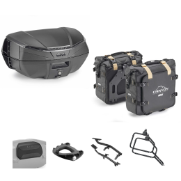 Kit GIVI bauletto V49 AIR borsa CANYON nero fumè 49/25L per KTM