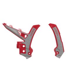 Protecteur de cadre ACERBIS X-Grip Rouge/Gris pour GAS GAS