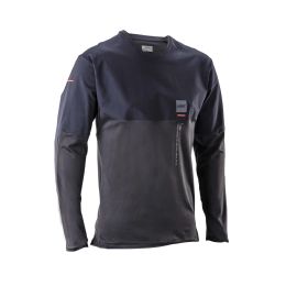 LEATT Trail 6.0 T-shirt à manches longues MTB grise protection UPF 50+ et poche arrière