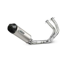 MIVV Komplettauspuff Oval Titan mit Carbon-Endkappe für KAWASAKI z650 2017-2023