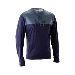 Maglia MTB LEATT Trail 3.0 maniche lunghe blu galassia tessuto X-Flow