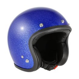 Jethelm 70'S Metalflake blau