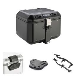 Kit bauletto GIVI TREKKER DOLOMITI nero 46L per MOTO MORINI X-CAPE
