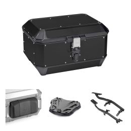 GIVI TREKKER ALASKA schwarz 56L Topcase-Kit für KAWASAKI Z900