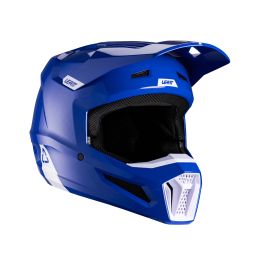 Casco motocross LEATT Moto 2.5 blu bianco