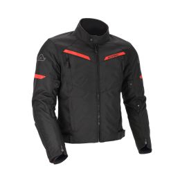Giacca impermeabile ACERBIS Dual Road poliestere omologata x-street nera/rossa