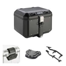 Kit bauletto GIVI TREKKER DOLOMITI nero 46L per YAMAHA MT07