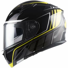 Modular Helmet MPH RAPTOR Graph Black Titanium Yellow