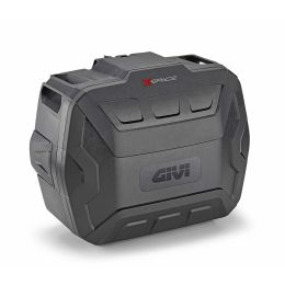 GIVI XSPACE Monokey topcase black brushed finish expandable 27/36L