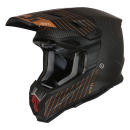 CASCO MOTOCROSS JUST1 J22 10TH BRONZO NERO / BIANCO / CARBON