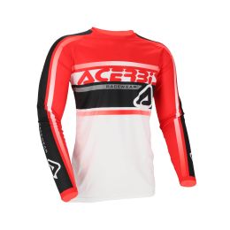 ACERBIS Off Road Trikot Polyester MX Linear Lugo Weiß/Rot