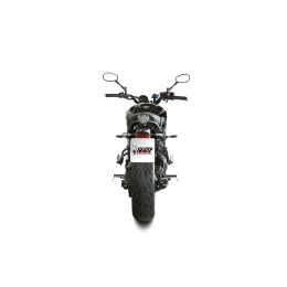MIVV Hr-1 Komplettschalldämpfer Schwarz mit Carbon-Endkappe für YAMAHA XSR 700