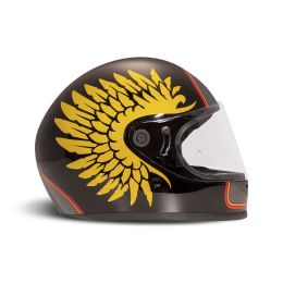 Casco Integrale DMD RIVALE Hawk Nero Giallo Lucido