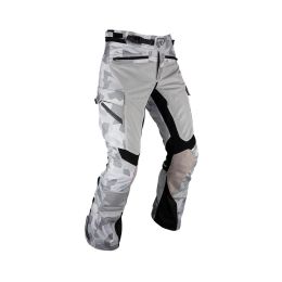 Pantaloni moto LEATT ADV FlowTour 7.5 Steel grigio nero doppio strato