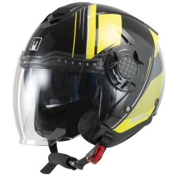 Casco Jet MPH DJ Graph Nero Giallo Grigio