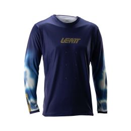 Maglia tecnica MTB LEATT Gravity 4.0 maniche lunghe blu galassia