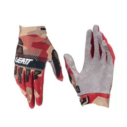 LEATT Moto 2.5 X-Flow Summer gloves Ruby red black breathable