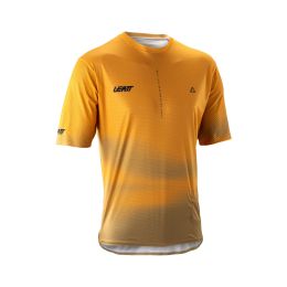 Maglia MTB LEATT Trail 3.0 giallo lager ventilazione X-Flow antibatterica