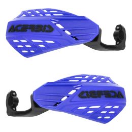 Garde-mains ventilés ouverts Acerbis bleu/noir linéaire