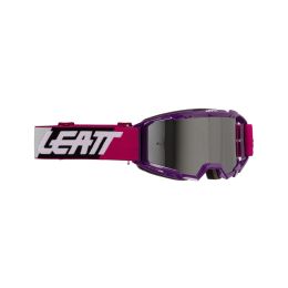 Masque cross LEATT Vizion 3.5 Iriz violet noir lentille argent 35%