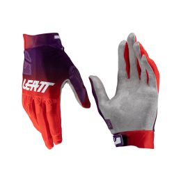 LEATT Moto 2.5 X-Flow Summer gloves Sunburn red purple breathable
