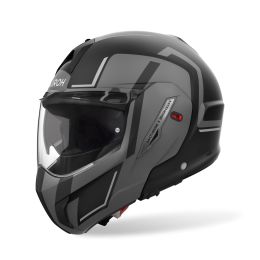 Casque Modulable AIROH Mathisse II Genius Gris Noir Mat