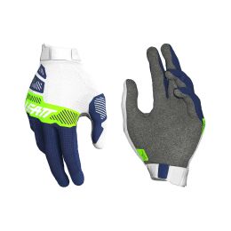 LEATT Moto 1.5 Kids gloves white blue green ultra-lightweight
