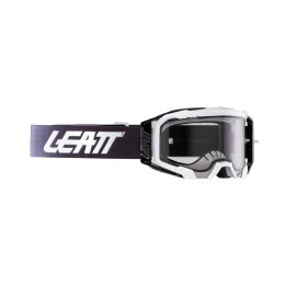 Masque cross LEATT Velocity 5.5 blanc noir lentille fumée 58%